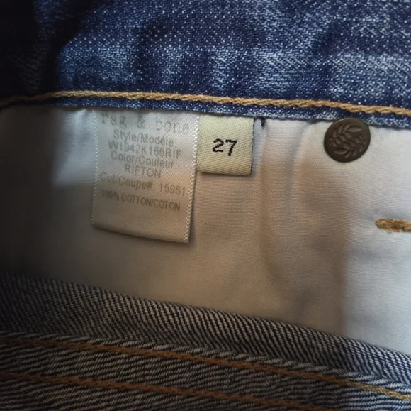 Rag & Bone Denim Cut Off Shorts Size 27 - Picture 7 of 8